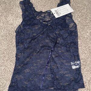 Brandy Melville Blue Lace Chemise